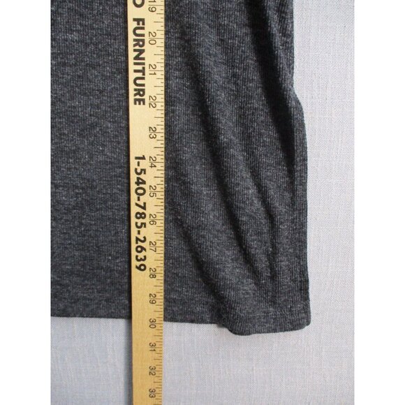 Old Navy Womens Charcoal Gray Long Sleeve Tunic Top L Polyester Rayon - Picture 5 of 8